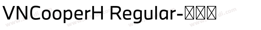 VNCooperH Regular字体转换